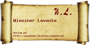 Wieszner Levente névjegykártya